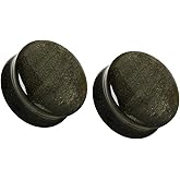 Pierced Owl - Natural Golden Obsidian Stone Saddle Plugs, Sold as a Pair