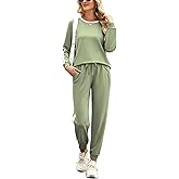 Marvmys Women Long Sleeve Tracksuits Fashion 2 Piece Lounge Set Travel Outfits Jogger Set