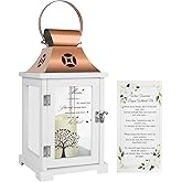 Oputair Memorial Lantern, Sympathy Gifts for Loss of Loved One Decorative Cardinal and Memorial Tree Christmas Memory Candle Outdoor Indoor for Funeral Bereavement Remembrance Grieving