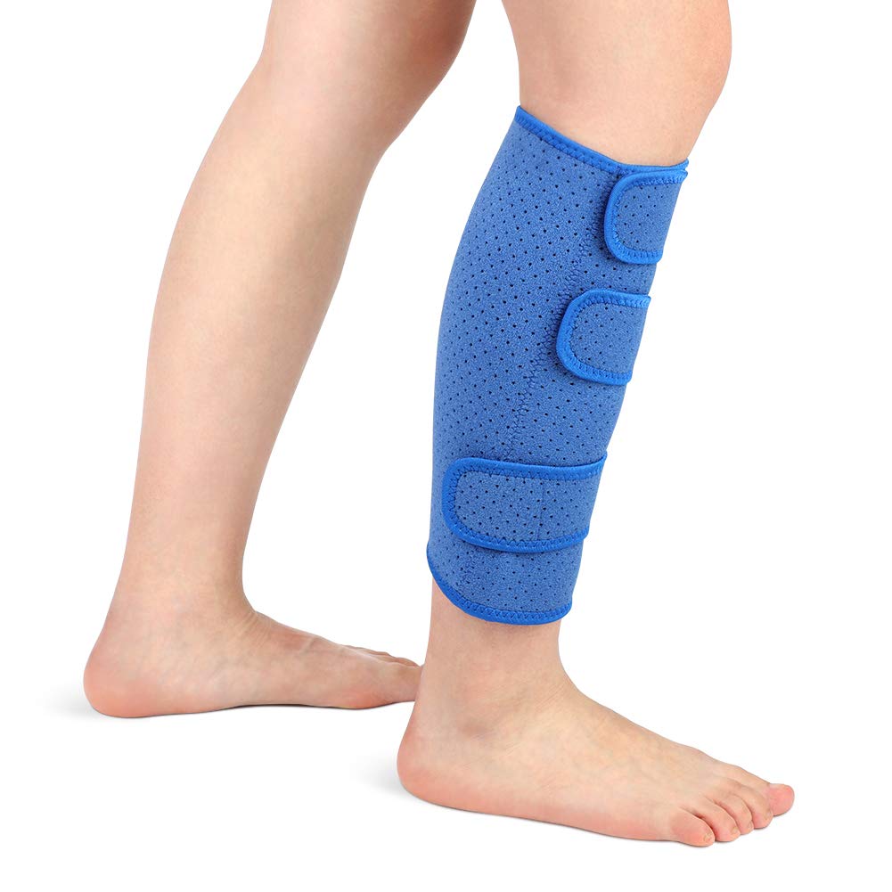 Yosoo Health Gear Calf Support Brace, Shin Splints Compression Wrap Neoprene Calf Sleeves Adjustable Breathable Bandage for Torn Muscle, Tight Calves, Swelling, Sprains Recovery, Unisex, Single