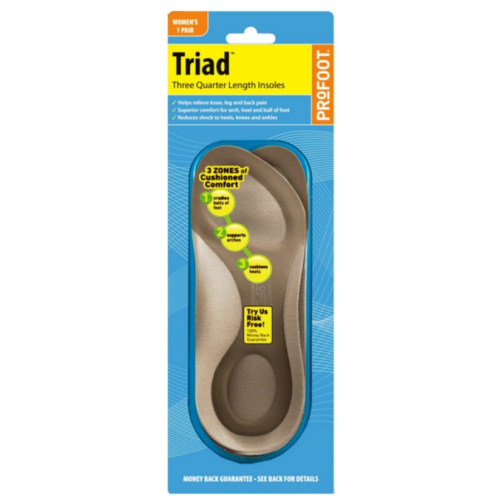 PROFOOT 3/4 LENGTH INSOLES WOM by Profoot Health
