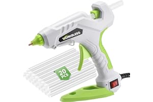 WorkBless Hot Glue Gun Full Size, 60W/100W Dual Temp Glue Gun, Fast Heating Heavy and Duty Glue Gun with 20PCS Glue Sticks fo