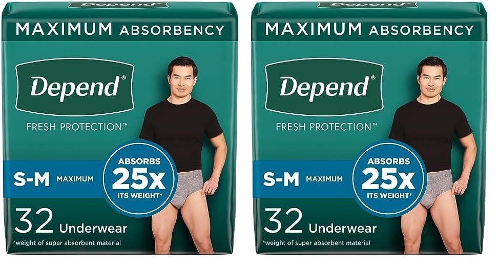 Depends Men Fitflex Max Small Medium
