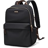 GOLF QUALITY Laptop Backpack for Women Fit 14 Inch Stylish Daypack Notebook Travel Work Commuter Casual Daypack Backpack Purse for Women Travel Business (Black)