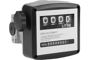 Mechanical Meter, Flow Meter, 1% Pump Flow Meter 1 Inch 4 Digital Diesel Fuel Flow Meter for Measuring Diesel Fuel Oil Kerose