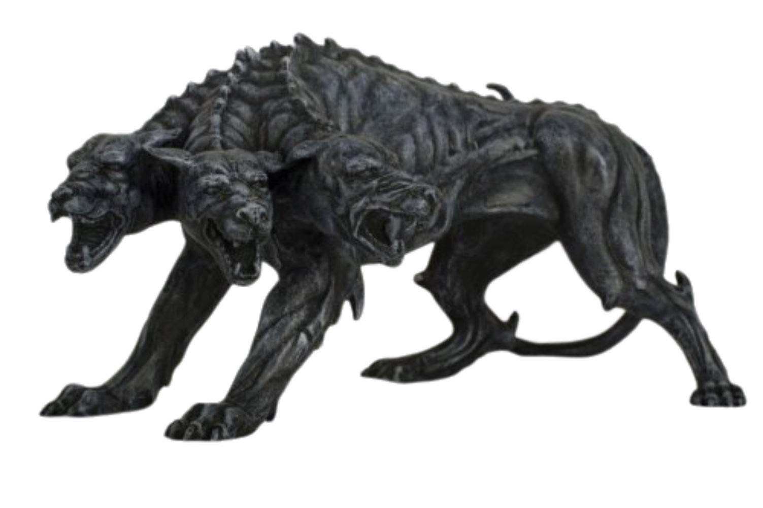 Pacific Giftware Cerberus Statue - Black - Mythology - Glossy Finish - Polyresin Material - 3.75" H x 7.75" L x 4.5" W - Home & Office Decor