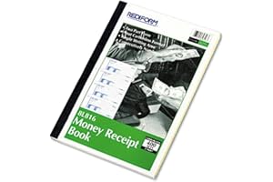 Rediform Receipt Book, 7 x 2 3/4, Carbonless Duplicate, 400 Sets/Book - 8L816