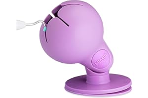 Tweexy Hinge Untippable Vinyl Weeding Scrap Collector | IntelliStick Anti-Spill Airlock Suction | HTV Crafting Adhesive Paper Sheet Holder | Tools for Vinyl (Large, Lavender)