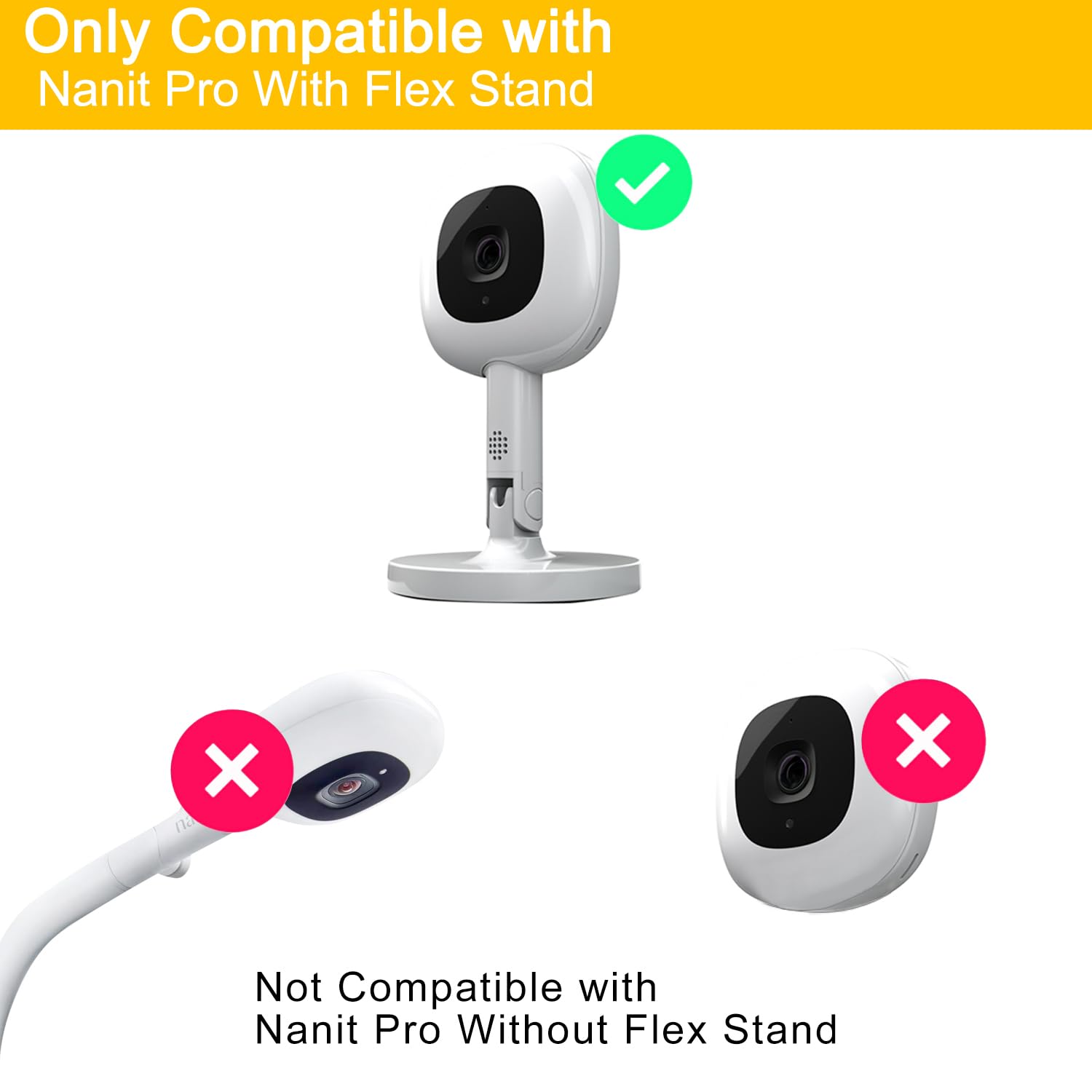 iTODOS Baby Monitor Floor Stand Holder Mount compatible with Infant Optics DXR-8 Pro,Nanit Pro & Flex Stand,VTech VM819/VM901,HelloBaby,Momcozy,eufy,Motorola,Owlet, Keep Baby Away from Touching