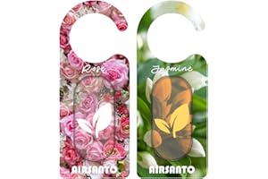 AIRSANTO Home Fragrance Sachets for Drawers and Closets, Car Air Fresheners Long Lasting Essential Oil Scented Sachets Bags, Unique Potpourri Bags Closet Freshener (Pack of 2, Jasmine & Rose)