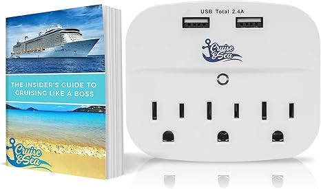 Amazon Com Multi Plug Outlet Extender With 2 Usb Ports 3 Outlets Wall Charger Power Strip For Cruise Ship Travel Dorm Room Home Office Cruise Essentials Bonus Ebook Included Electronics multi plug outlet extender with 2 usb ports 3 outlets wall charger power strip for cruise ship travel dorm room home office cruise