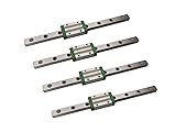 Mssoomm Miniature Linear Sliding Guideway Rail 4Pcs