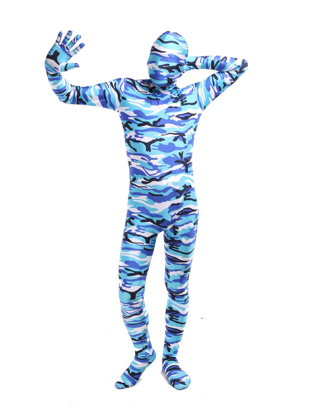 Cemavin Unisex Full Body Lycra Zentai Catsuit Color Camo