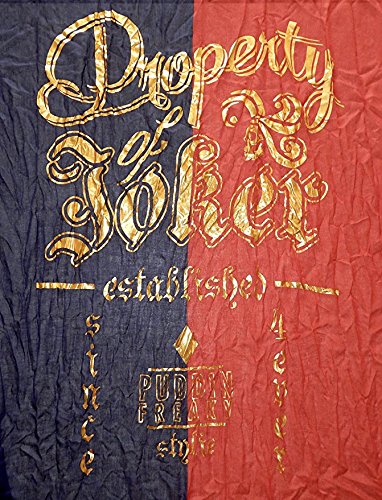 Harley Quinn Suicide Squad Property of Joker Viscose Infinity Scarf