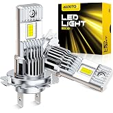 AUXITO H7 Bulb-40000 Lumen 6500K White, OEM Mini Size, Pack of 2 | Easy Plug &amp; Play Installation, Halogen Fog Light Replacement, Error-Free CANBUS System