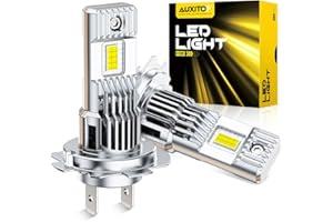 AUXITO H7 Bulb-40000 Lumen 6500K White, OEM Mini Size, Easy Plug & Play Installation, Halogen Fog Light Replacement, Error-Free CANBUS System, Pack of 2