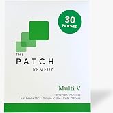 The Patch Remedy Multi V Patches - Vitamin Plus Blend with D3, K2, Magnesium Chloride, Zinc, Liposomal C, Potassium, Iodide, Biotin Plus More