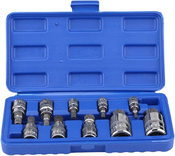 10Pcs 12 Point Triple Square Socket Triple Square Splined