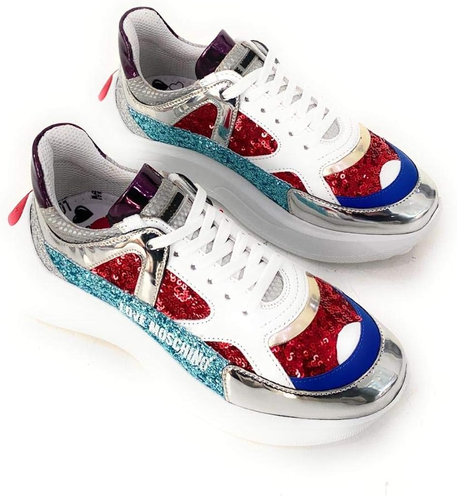 love moschino running sneaker multicolor