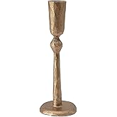 Creative Co-Op Hand-Forged Metal Taper, Antique Brass Finish Candle Holder