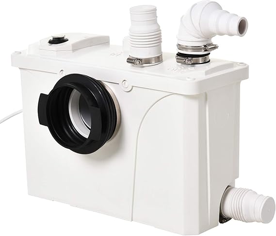 HOMCOM Bomba Trituradora de Agua Residual para Baño Lavabo o Cocina