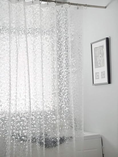 Sanlucky Wasserdichter Duschvorhang des Badezimmers Verdickter Mildewproof Toilettentrennvorhang Der Duschtrennwand, Lichtdur