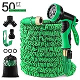 50 feet Expandable Garden Hose, Water Hose, With Triple Layered Latex Core, With 3/4
