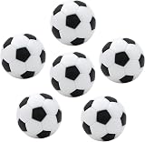 IRYNA Table Soccer Foosballs Replacements 32mm Black and White 6 Pieces view 1