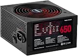 NOX NX 650W Power Supply NXS650-650W SLI Crossfire 140mm Fan Ultra Quiet Black view 4