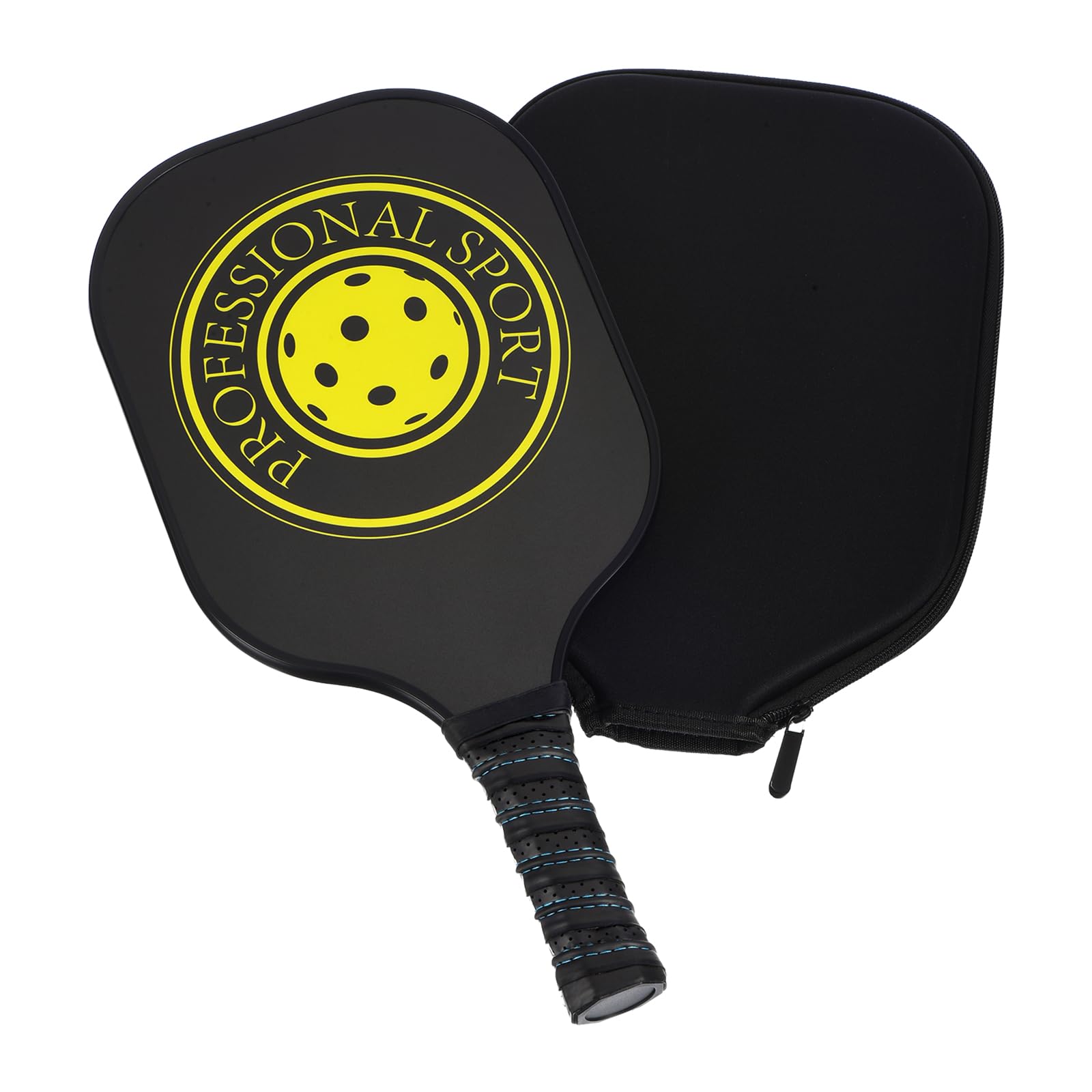 PATIKIL Graphite Pickleball Paddles, USA Pickleball Approved(USAPA) Single Paddle Carbon Fiber Polymer Core Lightweight Pickleball Set - Comfortable Grippers & Protective Cover