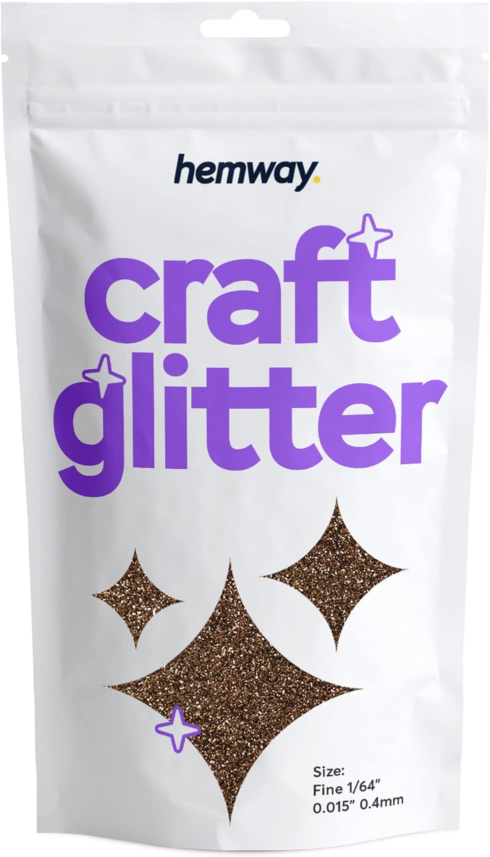 Hemway Bronze Brown Fine Glitter 100g for Resin Craft Nails Cosmetic