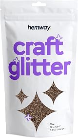 Hemway Bronze Brown Fine Glitter 100g for Resin Craft Nails Cosmetic