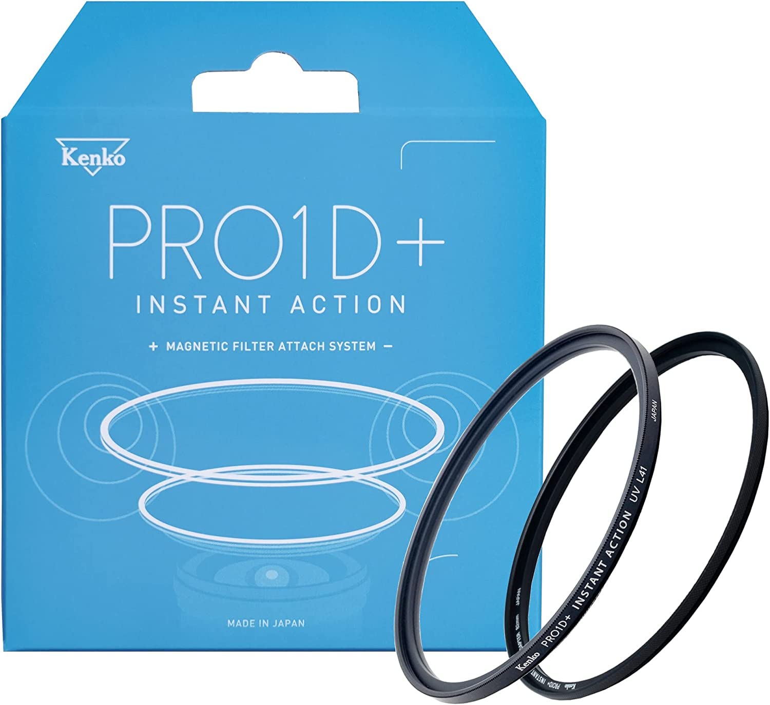 Kenko PRO1D+ INSTANT Action UVL41 & Adapter Ring Set 67 mm Magnetic Protection Camera Lens Filter