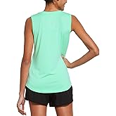baleaf Workout Tank Tops for Women Sleeveless Running Athletic Loose Fit Yoga Tops Active Shirts Sports Gym Exercise