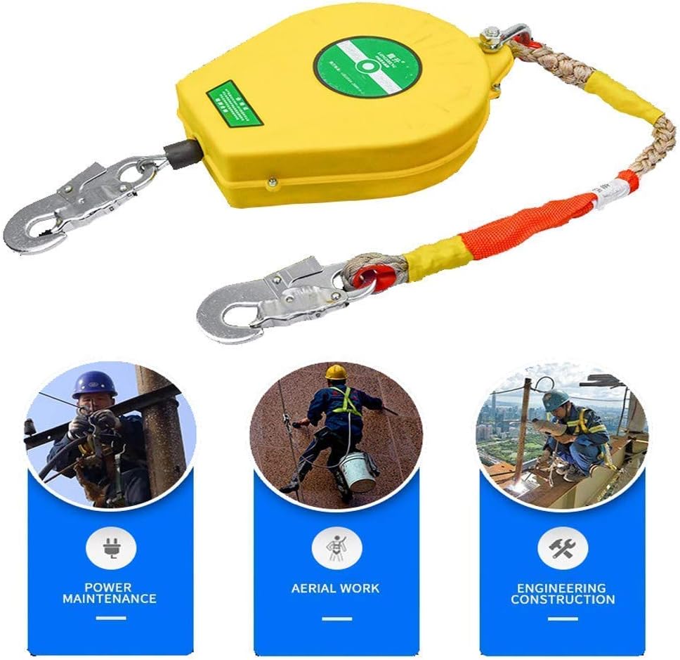 SelfRetracting Lifeline Shock Absorbing Lanyard Cable Fall Arrest