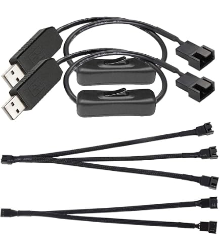 USB Auf 4-Pin PC-Lüfter Adapterkabel – 55 Cm, Mit Step-Up Auf 12V & Splitter