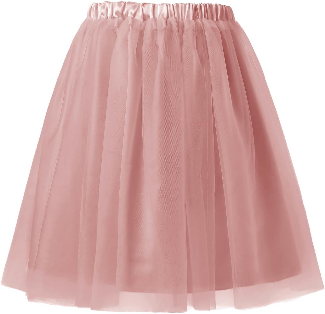 emondora Women’s Short Tulle Tutu Petticoat Ballet Retro Pleated Dance Skirts