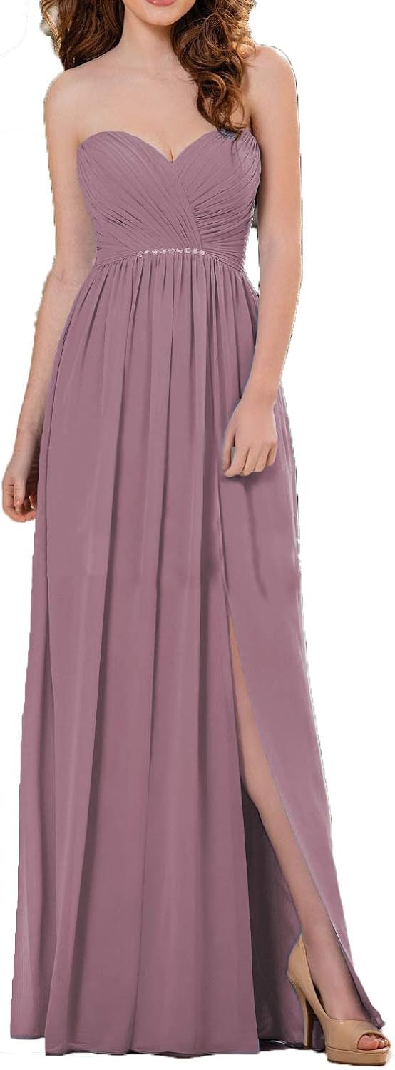 mauve pink bridesmaid dresses