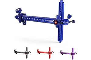 Archery Recurve Bow Sight, SOOHUPET Accessories T Shape Archery Shooting Target Sight Adjustable Bowsight with Optical Fiber Pin Sight for Target Practice