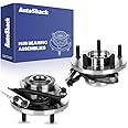 AutoShack Front Wheel Hub Bearing Assemblies with ABS Replacement for 2012-2020 Dodge Grand Caravan 2012-2015 Ram C/V 2012-20