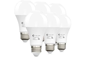 evelor A19 LED Light Bulbs,100 Watt Equivalent Daylight 5000K Efficient 13W,1500 Lumens Bright Lightbulbs,E26 Base, Non-Dimma