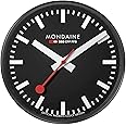 Mondaine - A990.Clock.64SBB Wall Clock - Black Dial Black Frame - Wall Clocks - Made in Switzerland