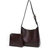 Bucket Bags for Women Medium Vegan Leather Tote with Adjustable Strap Small Pouch Designer Handbags Travel Work Purse
