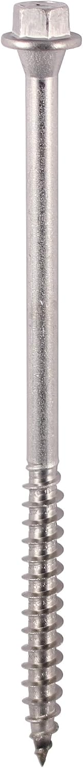 TIMCO Timber Screws, 6.7 x 150, Silver, Tube of 25, Great for decking timber to timber applications