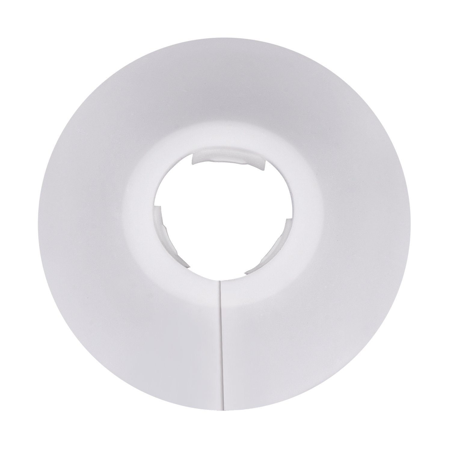 12 Pack Plastic Radiator Pipe Covers Pipe Collars for 15 mm Diameter Pipe (White)