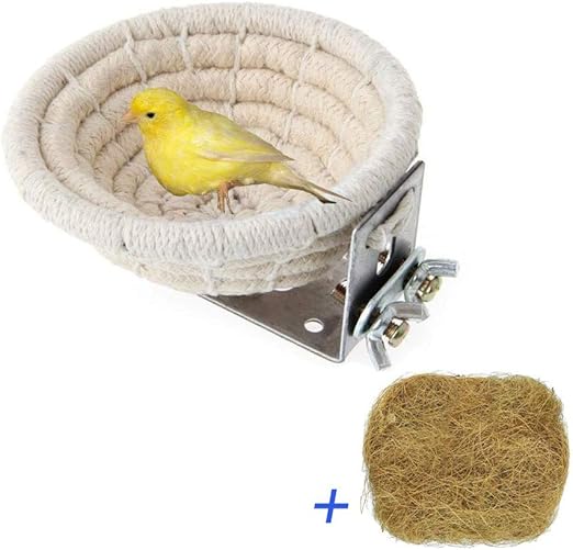 Bird Nest Parakeet Nest Handmade Cotton Weave Hemp Rope