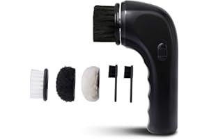 SANSENT Electric Shoe Cleaner Brush, Electric Shoe Polisher Brush Shoe Shiner Dust Cleaner Portable USB Leather Cleaner Care Kit for Leather Shoes Sneaker