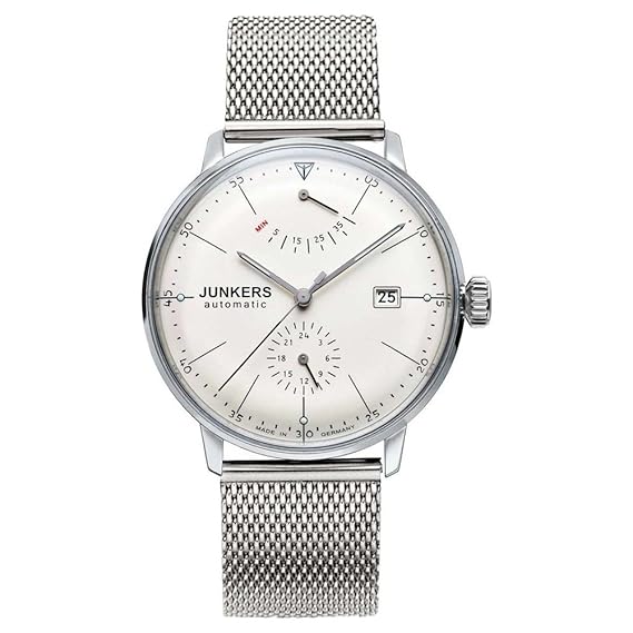Junkers Herren Analog Automatik Uhr mit Edelstahl Armband 6060M5
