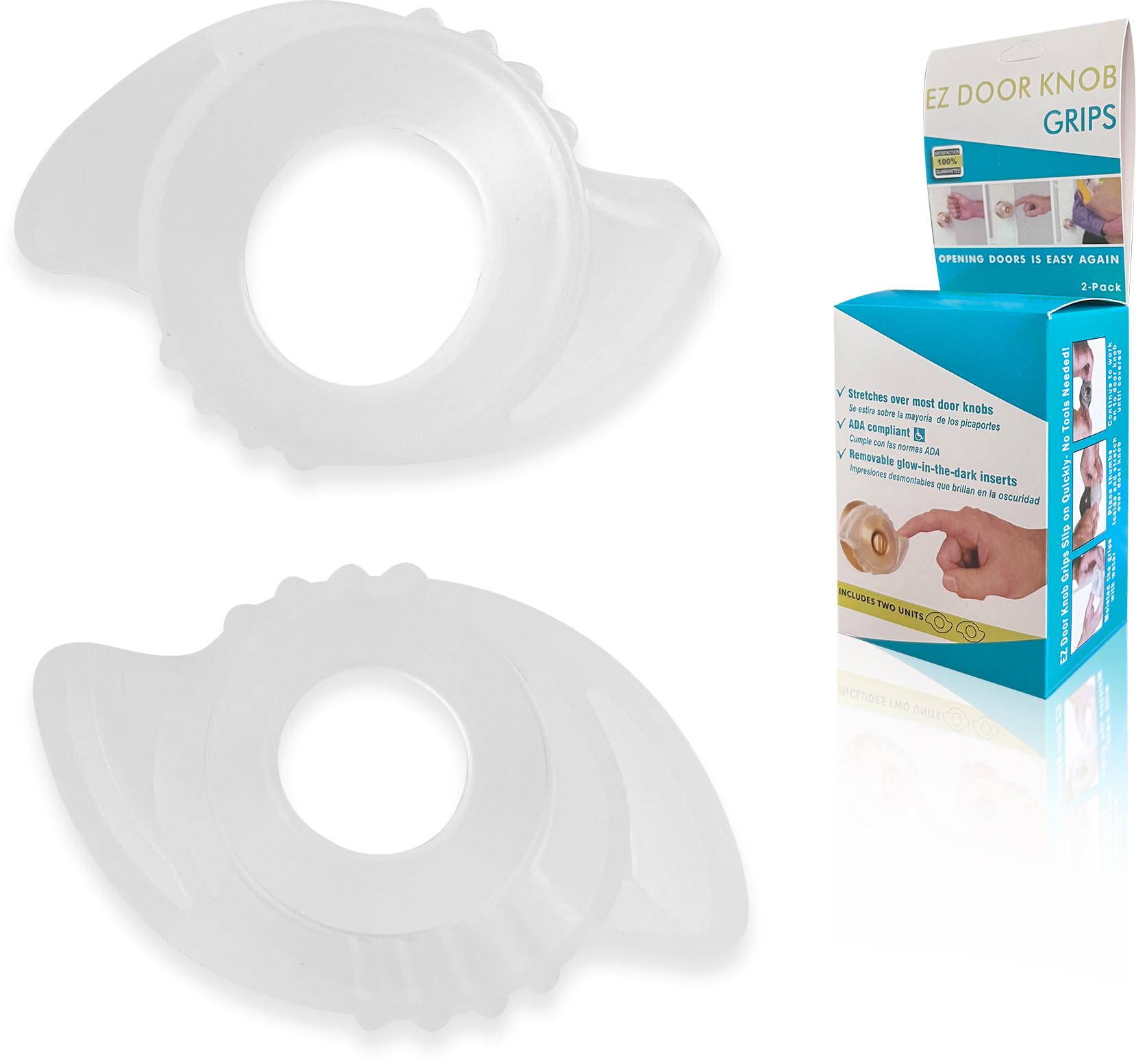 UBRAVE Door Handle Protector,Knob Cover Door Handle, Anti-Static Door Knob Protector,Faucet Switch Anti-Slip Sleeve,Arthritis and Senior Living Aids,Easy Open Door Living Aid -2pcs