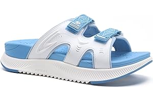 ONCAI Womens Orthotic Sandals Ladies Recovery Walking Slides Arch Support Plantar Fasciitis Comfort Orthopedic Soft Cushion Summer Adjustable Sandalias Size 6-12